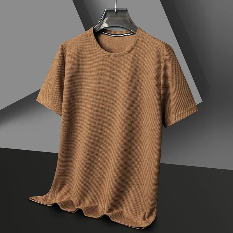 The Waffle-Knit Essential | Modern Tee