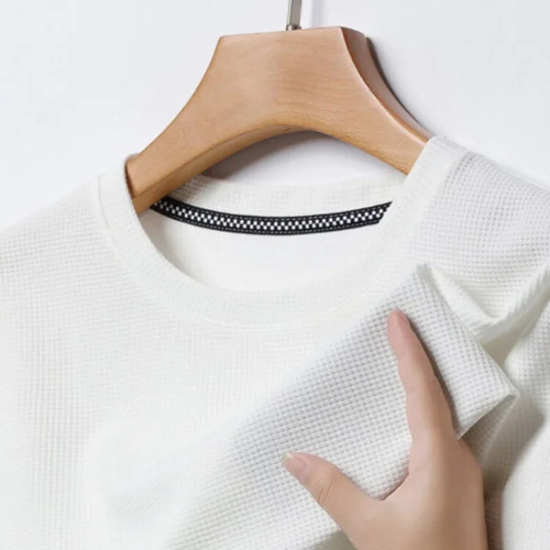 The Waffle-Knit Essential | Modern Tee