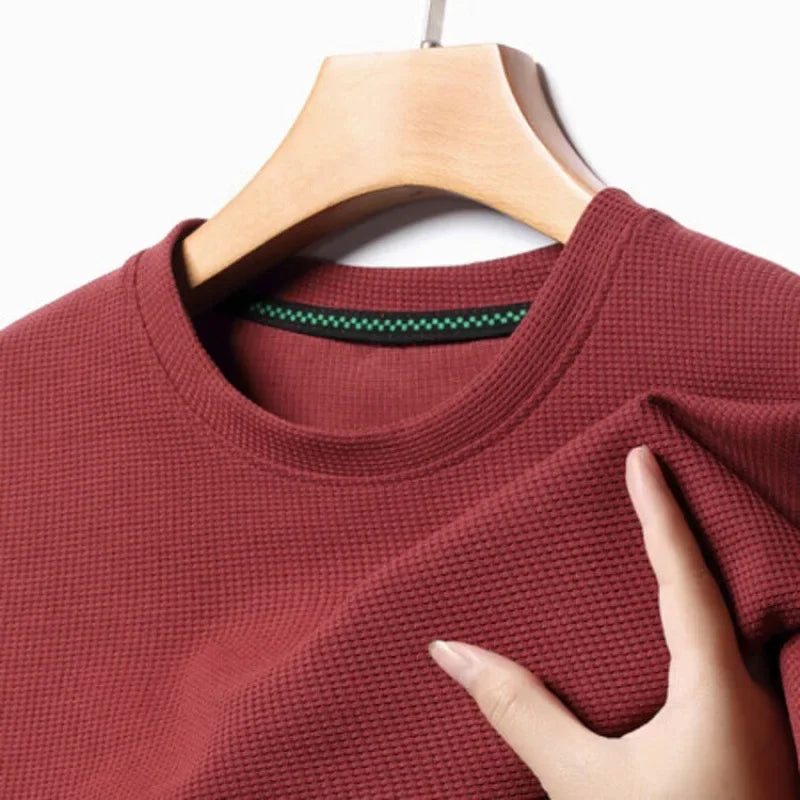 The Waffle-Knit Essential | Modern Tee