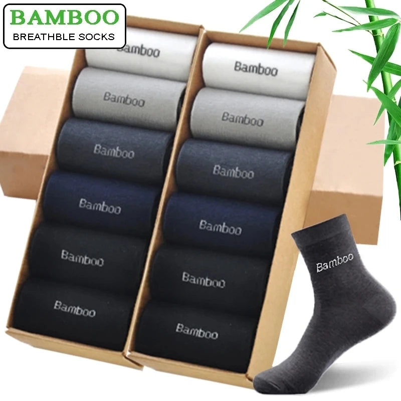 The Executive Pack | Conjunto de 10 Pares de Meias Crew em Bambu
