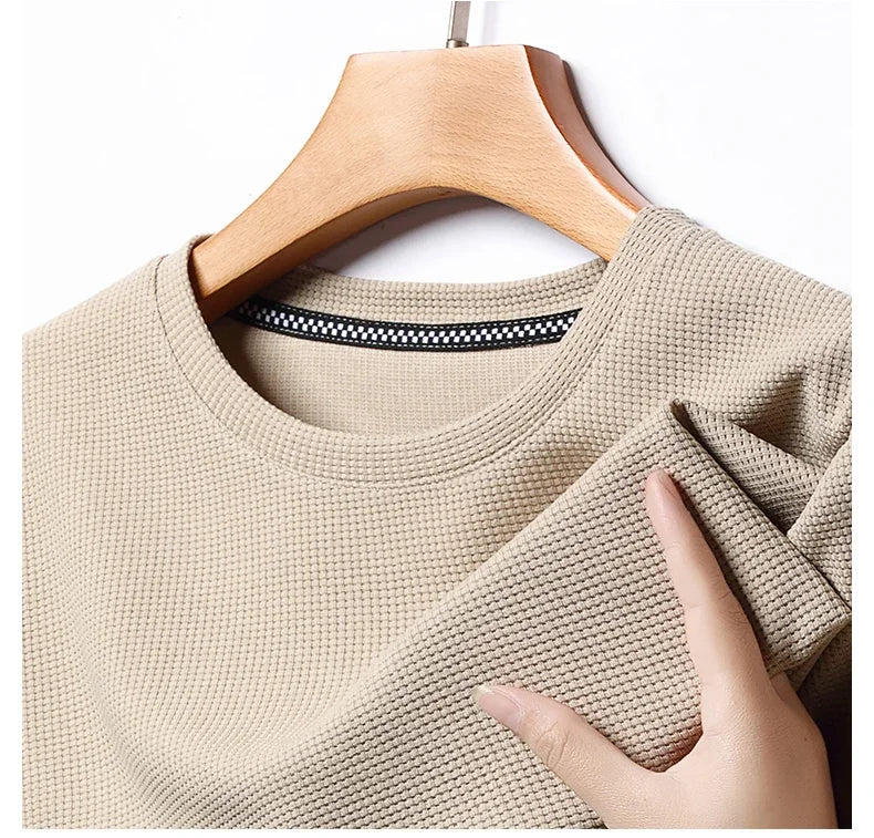 The Waffle-Knit Essential | Modern Tee