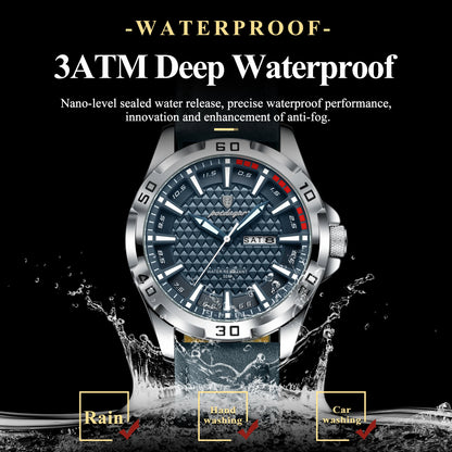POEDAGAR Original Man Wristwatch Top Luxury
