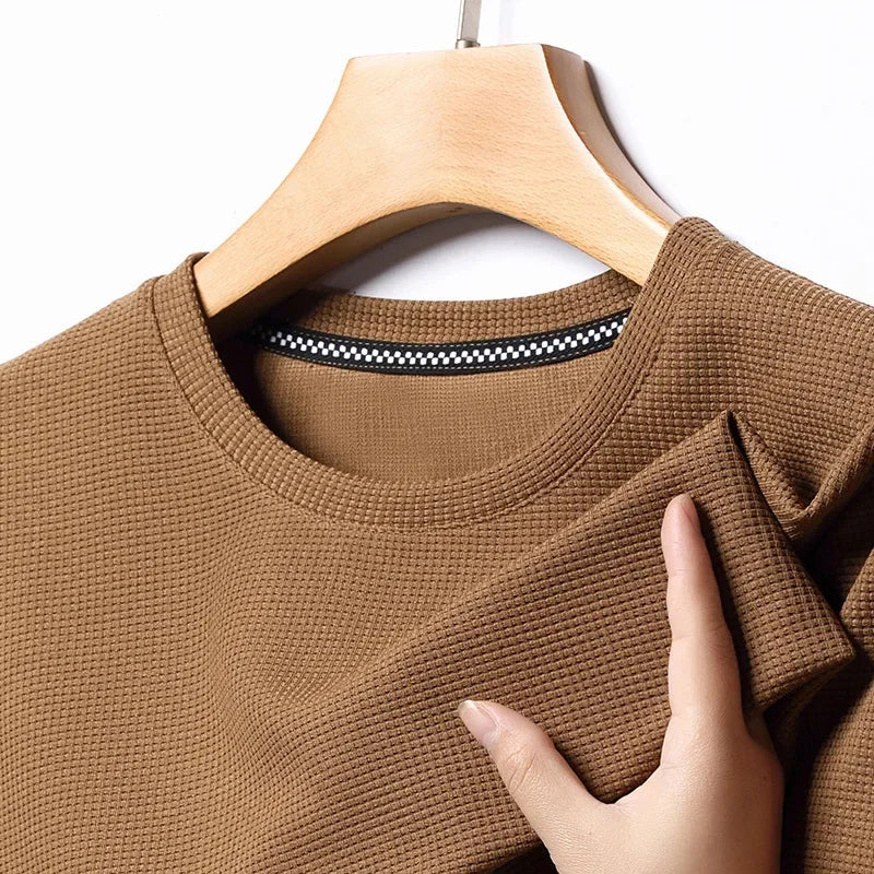 The Waffle-Knit Essential | Modern Tee