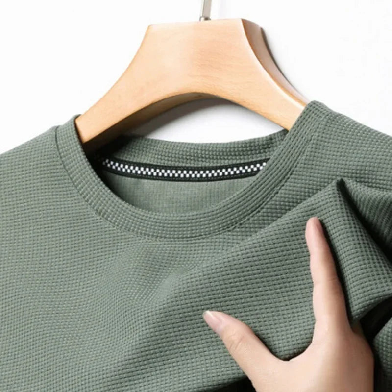 The Waffle-Knit Essential | Modern Tee