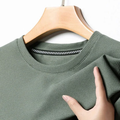 The Waffle-Knit Essential | Modern Tee