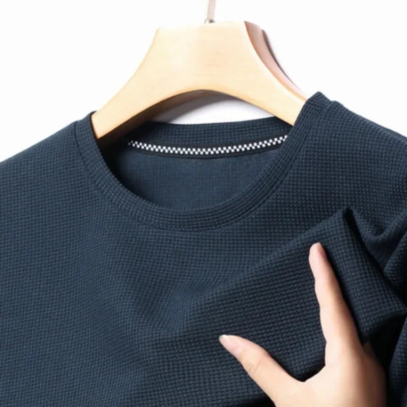 The Waffle-Knit Essential | Modern Tee