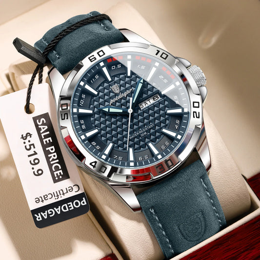 POEDAGAR Original Man Wristwatch Top Luxury